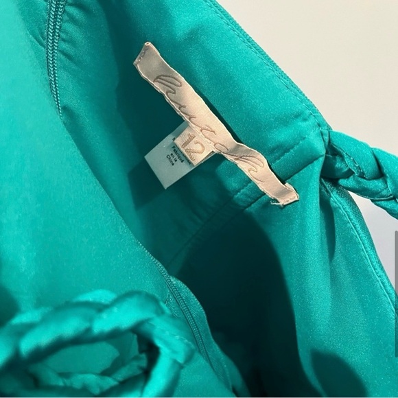 $240 NWT Anthropologie Hutch Sz 12 Square Neck Tulle Maxi Dress Sweetheart Neck - Picture 8 of 10